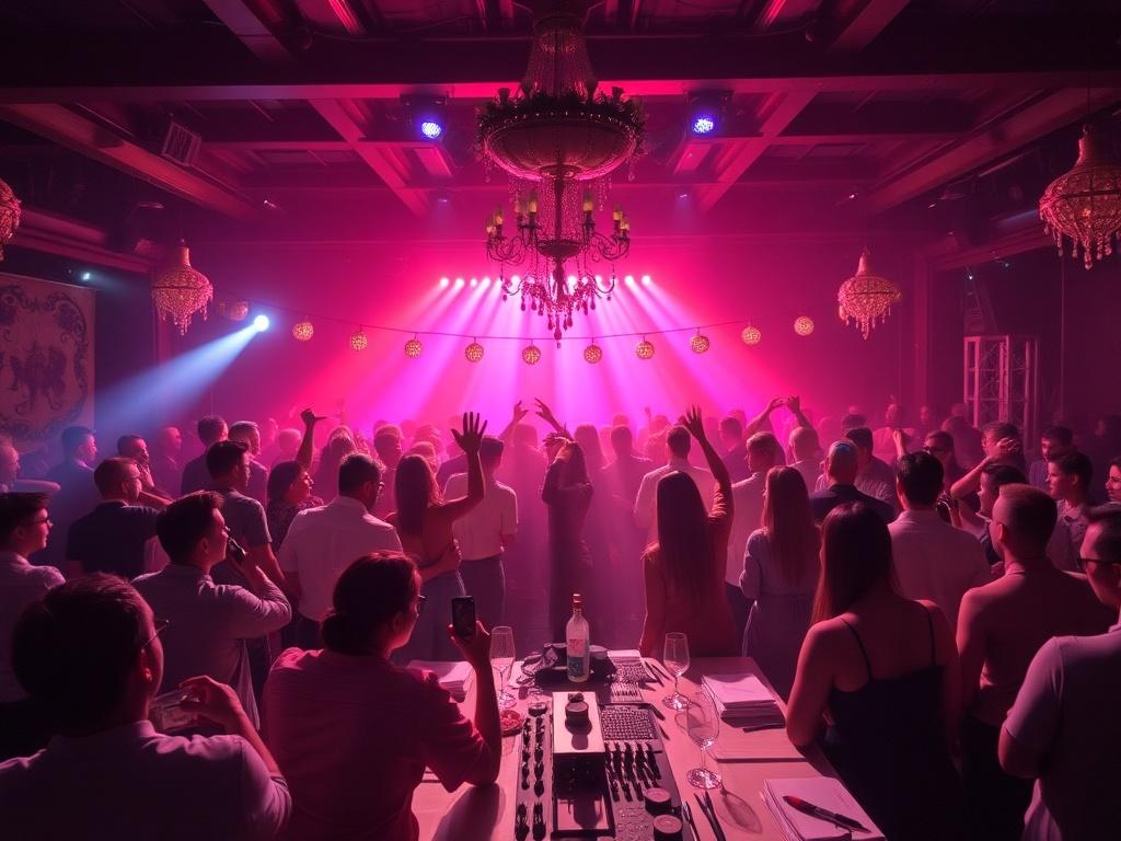 photo of a large partyфото