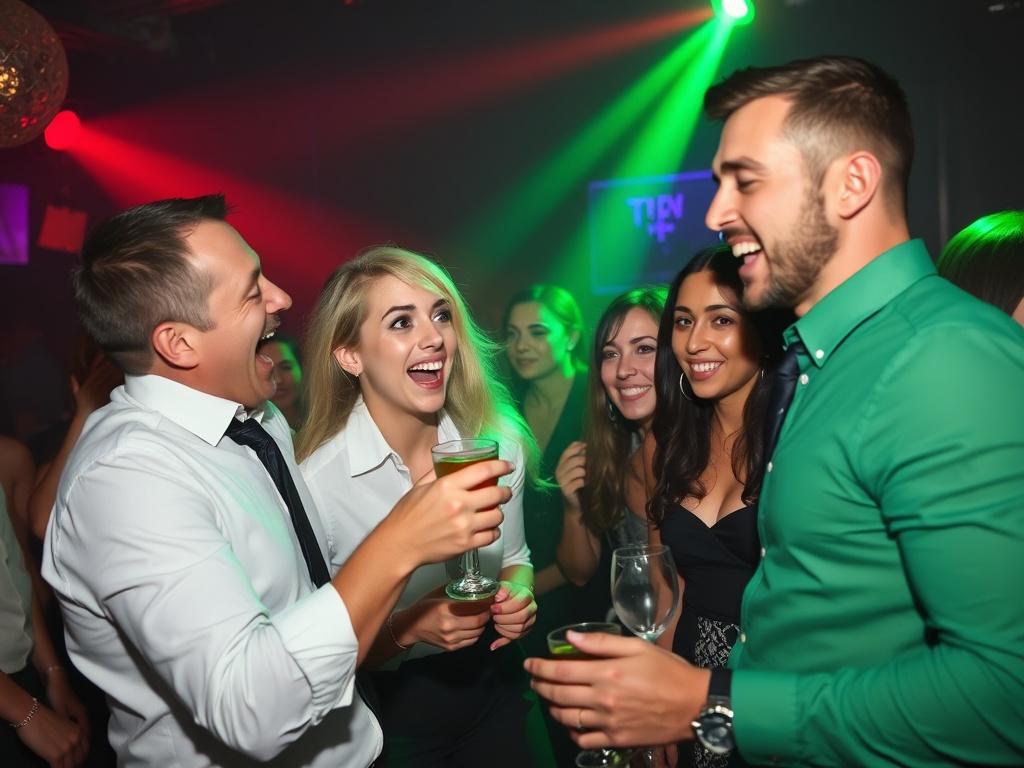 photo of a fun corporate party photo of a fun corporate partyфото